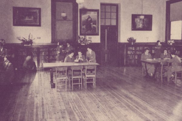 Library in old Boarders Dining Room 1943