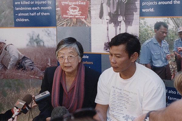 Sr Patricia Pak Poy and Tun Channareth 2001